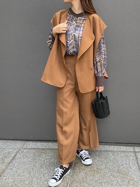 「StyleSea（スタイルシー）のアイテム」を使った、StyleSeaさん（レディース・163cm）の秋コーディネート