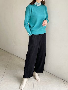 「StyleSea（スタイルシー）のアイテム（パンツ）」を使った、StyleSeaさん（レディース・163cm）の秋コーディネート