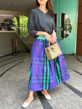 「タックイン」｜StyleSeaさん（レディース・163cm）の夏コーディネート