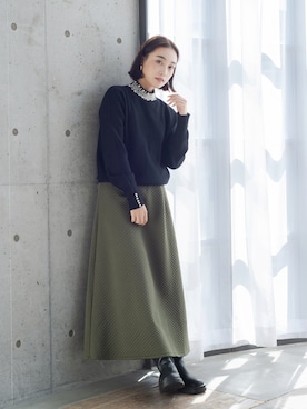 「サイドゴアブーツ」｜StyleSeaさん（レディース・162cm）の秋コーディネート