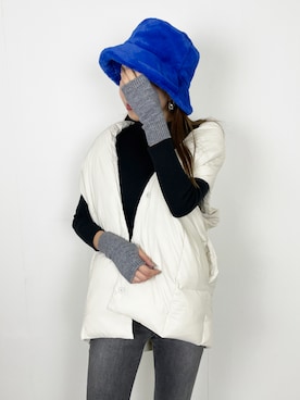 「アイテム（アームカバー）」を使った、StyleSeaさん（レディース・163cm）の秋コーディネート