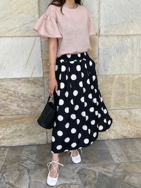 「スカートコーデ」｜「アイテム（その他）」を使った、StyleSeaさん（レディース・163cm）の夏コーディネート