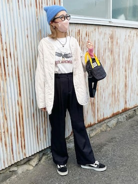 「Meli rich（メリーリッチ）のアイテム」を使った、StyleSeaさん（レディース・169cm）の秋コーディネート
