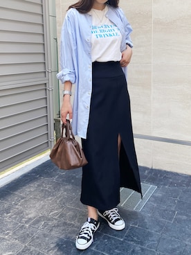 「ナロースカート」｜StyleSeaさん（レディース・163cm）の夏コーディネート