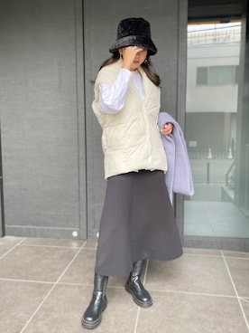 「StyleSea（スタイルシー）のアイテム（帽子）」を使った、StyleSeaさん（レディース・163cm）の秋コーディネート