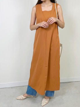 「カラー×コーデ」｜「アイテム（ワンピース）」を使った、StyleSeaさん（レディース・160cm）の春コーディネート