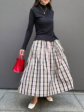 「カラー×コーデ」｜「アイテム（スカート）」を使った、StyleSeaさん（レディース・163cm）の夏コーディネート