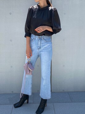 「StyleSea（スタイルシー）のアイテム（パンツ）」を使った、StyleSeaさん（レディース・160cm）の秋コーディネート