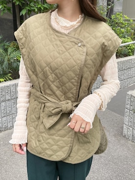 「カラー×コーデ」｜「アイテム（スラックス）」を使った、StyleSeaさん（レディース・163cm）の夏コーディネート