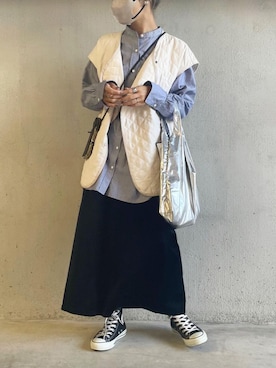 「StyleSea（スタイルシー）のアイテム（トップス）」を使った、StyleSeaさん（レディース・159cm）の秋コーディネート