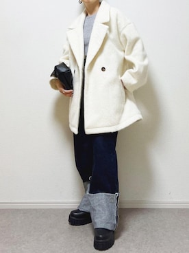 「厚底ブーツ」｜「アイテム（その他アウター）」を使った、StyleSeaさん（レディース・149cm）の秋コーディネート