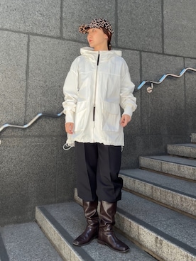 moekaさん（レディース・156cm）の冬コーディネート