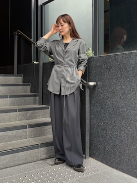 「Lui's（ルイス）のアイテム（シャツ/ブラウス）」を使った、moekaさん（レディース・156cm）の秋コーディネート