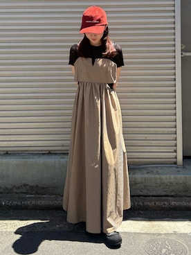 「アイテム（ワンピース）」を使った、moekaさん（レディース・156cm・20代）の夏コーディネート
