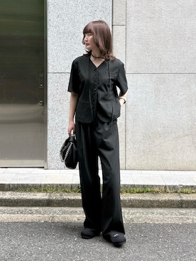 「Lui's（ルイス）のアイテム（パンツ）」を使った、moekaさん（レディース・156cm）の夏コーディネート