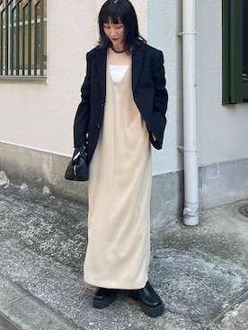 「アイテム（ワンピース/ドレス）」を使った、moekaさん（レディース・156cm・20代）の秋コーディネート