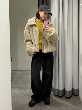 moekaさん（レディース・156cm）の冬コーディネート