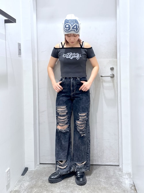 X-girl POCKET DENIM PANTS ルーズシルエット ストリートコーデ X-girl POCKET DENIM PANTS ルーズシルエット ストリートコーデ