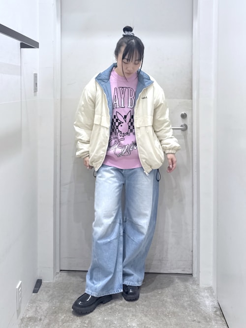 PLAYBOY × X-girl JACQUARD KNIT TOP（ニット/セーター）｜PLAYBOY