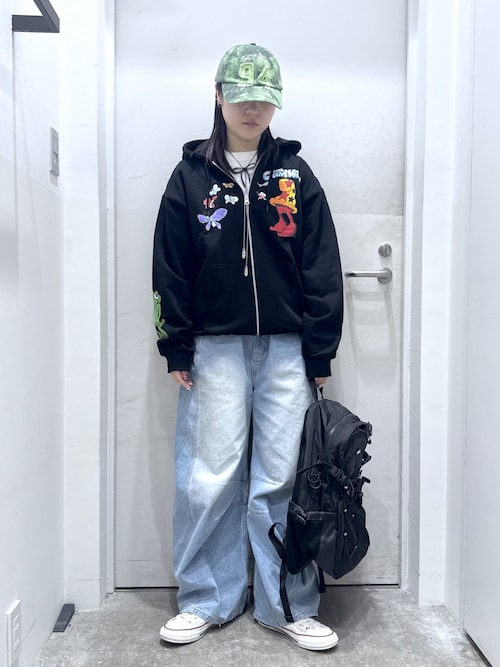 X-girl x Mark Bode ZIP UP SWEAT HOODIE（パーカー）｜X-girl