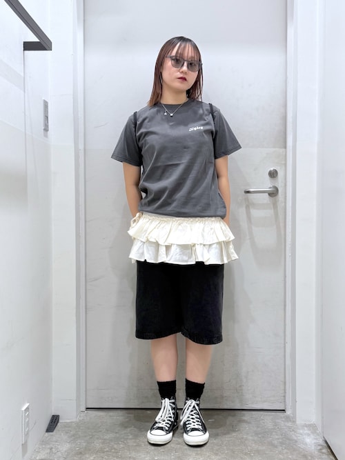 新品　BANDAL スカート xs ホワイト/ブラック 新品 BANDAL スカート xs ホワイト/ブラック