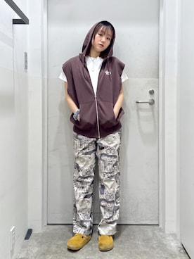 「カモ柄」｜Miyさん（レディース・162cm）の夏コーディネート