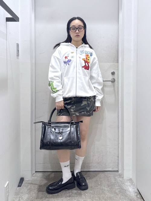 X-girl x Mark Bode ZIP UP SWEAT HOODIE（パーカー）｜X-girl