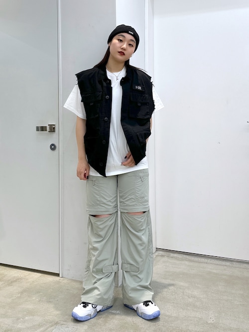 セール】GATHERED WAIST CARGO PANTS（カーゴパンツ）｜X-girl