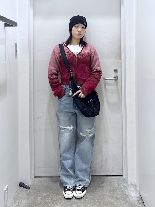 セール】JACQUARD KNIT COMPACT CARDIGAN（カーディガン/ボレロ）｜X