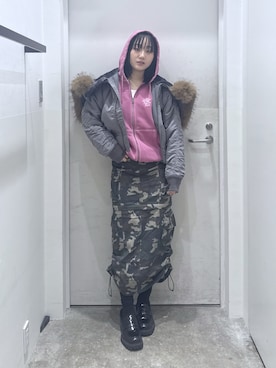 Miyさん（レディース・162cm）の冬コーディネート