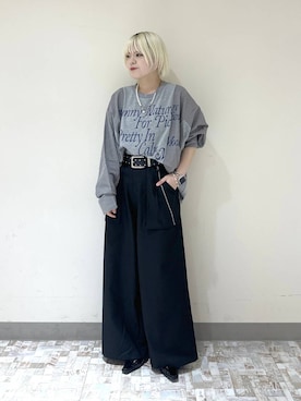 「PBLIM（ページボーイリム）のアイテム」を使った、・あさせ・さん（レディース・160cm）の夏コーディネート