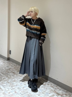 「PAGEBOY（ページボーイ）のアイテム（スカート）」を使った、・あさせ・さん（レディース・160cm）の冬コーディネート