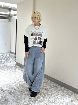 「PBLIM（ページボーイリム）のアイテム」を使った、・あさせ・さん（レディース・160cm）の春コーディネート