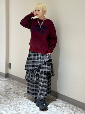 「PAGEBOY（ページボーイ）のアイテム（スカート）」を使った、・あさせ・さん（レディース・160cm）の冬コーディネート