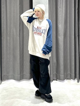 「アイテム（スウェット）」を使った、・あさせ・さん（レディース・160cm・20代）の春コーディネート
