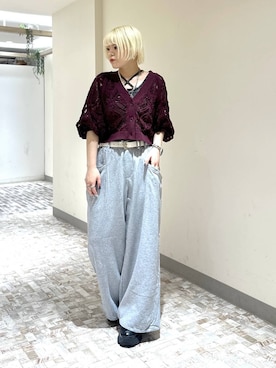 「PAGEBOY（ページボーイ）のプラットチャンキースニーカー（スニーカー、ブラック系）」を使った、・あさせ・さん（レディース・160cm）の春コーディネート