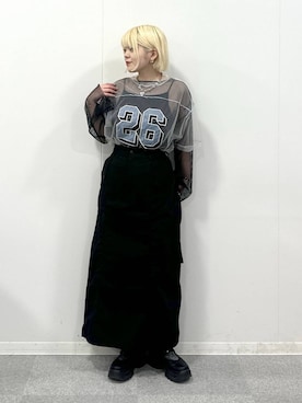 「アイテム（その他トップス）」を使った、・あさせ・さん（レディース・160cm・20代）の春コーディネート