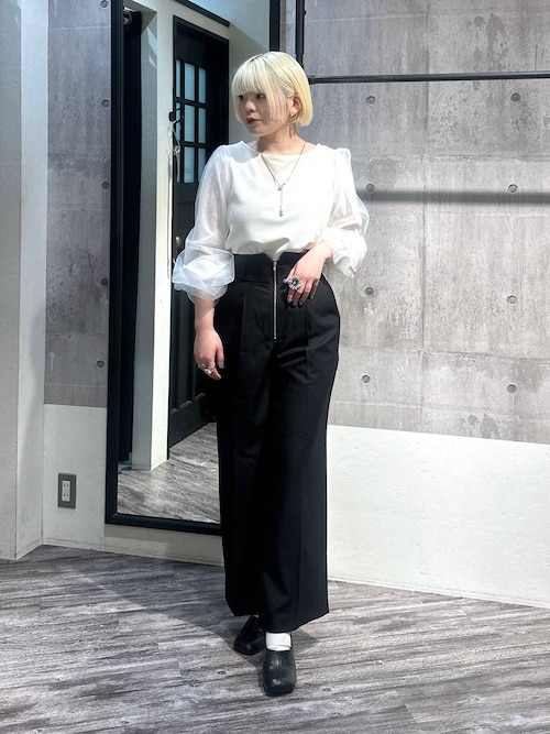 パンツ AU セール】フロントZIPパンツ 289333（スラックス）｜mysty woman