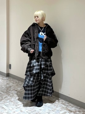 「PAGEBOY（ページボーイ）のアイテム（スカート）」を使った、・あさせ・さん（レディース・160cm）の冬コーディネート