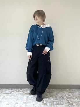 「PBLIM（ページボーイリム）のアイテム」を使った、・あさせ・さん（レディース・160cm）の秋コーディネート