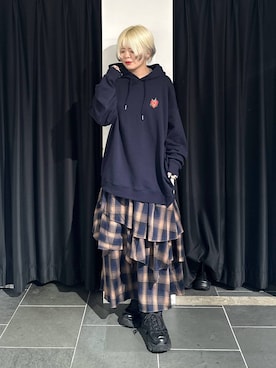 「アイテム（パーカー）」を使った、・あさせ・さん（レディース・160cm・20代）の夏コーディネート