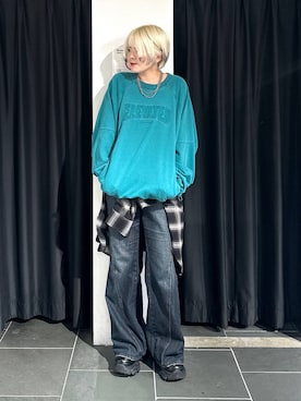 「アイテム（スウェット）」を使った、・あさせ・さん（レディース・160cm）の夏コーディネート