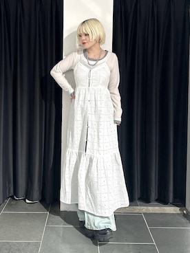 「PAGEBOY（ページボーイ）のスリムレッグフレアデニム【4color/4size】（デニムパンツ、ブルー系）」を使った、・あさせ・さん（レディース・160cm）の春コーディネート