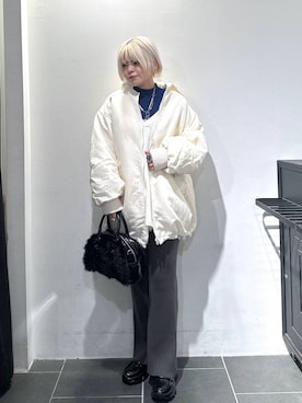 「PAGEBOY（ページボーイ）のモンスターパーカーコート【フード取り外し可能・軽量】（ブルゾン）」を使った、・あさせ・さん（レディース・160cm）の秋コーディネート