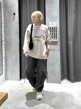 「アイテム（スウェット）」を使った、・あさせ・さん（レディース・160cm・20代）の秋コーディネート