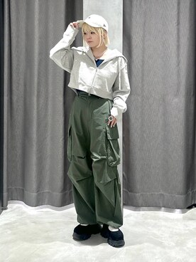 「アイテム（キャップ）」を使った、・あさせ・さん（レディース・160cm・20代）の春コーディネート