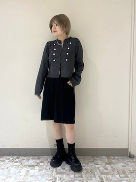 「ショートヘア」｜・あさせ・さん（レディース・160cm）の秋コーディネート