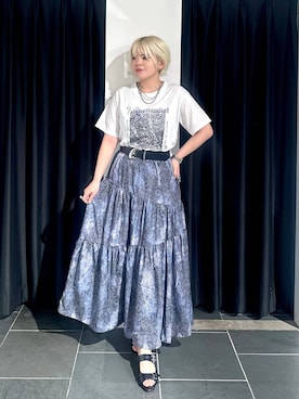 「骨格ストレート」｜「アイテム（サンダル）」を使った、・あさせ・さん（レディース・160cm・20代）の夏コーディネート