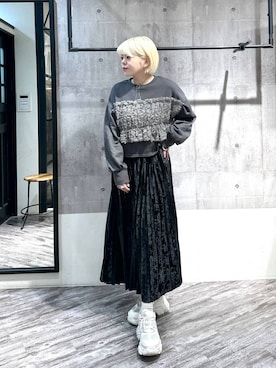 「アイテム（スウェット）」を使った、・あさせ・さん（レディース・160cm・20代）の秋コーディネート