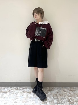 「ショートヘア」｜・あさせ・さん（レディース・160cm）の秋コーディネート